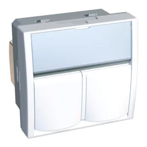 Розетка двойная компьютерная RJ45 Cat.6 Schneider Electric ALTIRA, белый (ШНАЙДЕР) Розетка двойная компьютерная RJ45 Cat.6 Schneider Electric ALTIRA, белый (ШНАЙДЕР)