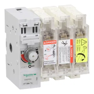 Schneider Electric GS2FG3, рубильник с предохранителем TeSys GS 50 А 3P 14x51 (ШНАЙДЕР) Schneider Electric GS2FG3, рубильник с предохранителем TeSys GS 50 А 3P 14x51 (ШНАЙДЕР)