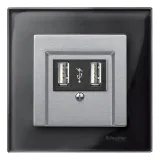 Schneider Electric Merten System M MTN297960 - центральная плата для телекоммуникационной розетки, алюминий
