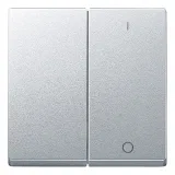 Клавиша двойная Schneider Electric MERTEN SYSTEM M, алюминий