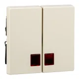 Клавиша двойная Schneider Electric MERTEN SYSTEM M, бежевый блестящий