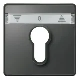 Schneider Electric Merten Aquadesign MTN348214, центральная плата для жалюзи с фиксатором и замком, антрацит