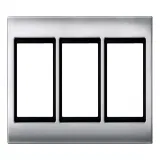 Рамка 3 поста Schneider Electric MERTEN AQUADESIGN IP44, алюминий