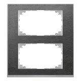 Schneider Electric MTN4020-3669 Рамка Merten M-Pure DÉCOR на 2 поста, сланец