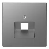 Schneider Electric MERTEN D-LIFE накладка на информационную розетку MTN4521-6036, нержавеющая сталь, RJ45