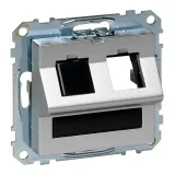 Schneider Electric MERTEN D-LIFE накладка на информационную розетку RJ45, алюминий, MTN4564-6036