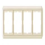 Schneider Electric MTN483444, рамка 4 поста Merten Antique, бежевый блестящий