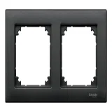Schneider Electric M-PLAN Рамка 2-постовая MTN486214, антрацит