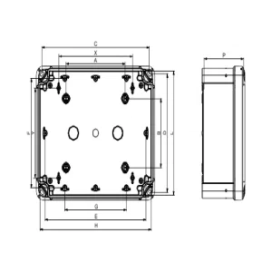 Корпус Schneider Electric Thalassa TBS, 241x291x88мм, IP66, пластик (ШНАЙДЕР) Корпус Schneider Electric Thalassa TBS, 241x291x88мм, IP66, пластик (ШНАЙДЕР)