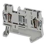 Schneider Electric NSYTRR22TB пружинный клеммник 4 мм², 2 точки, серый