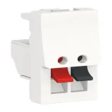 Schneider Electric Unica Modular NU348718 аудио-розетка, белый, 1 модуль