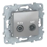 Schneider Electric NU545530 Розетка TV-FM-SAT оконечная, алюминий