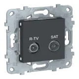 Schneider Electric NU545554 Розетка TV-FM-SAT оконечная, антрацит