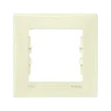 Рамка 1 пост Schneider Electric SEDNA, бежевый, SDN5810147