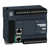 Schneider Electric TM221CE24R, компактный базовый блок Modicon M221, релейный, Ethernet