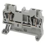 Schneider Electric NSYTRR22 - проходная пружинная клеммная колодка, 1 полюс, 2 точки, серый