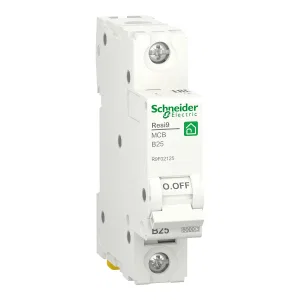 R9F02125 Автоматический выключатель Schneider Electric Resi9, 1 полюс, 25A, тип B, 6kA (ШНАЙДЕР) R9F02125 Автоматический выключатель Schneider Electric Resi9, 1 полюс, 25A, тип B, 6kA (ШНАЙДЕР)