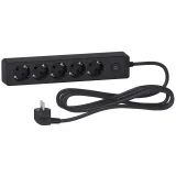 Schneider Electric Unica Extend ST9453B - удлинитель, 5 розеток, 3 м, черный